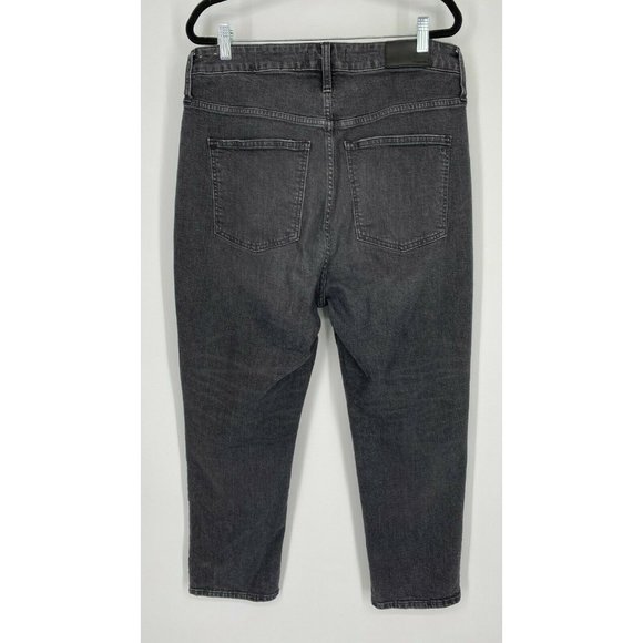Madewell The Curvy Perfect Vintage Jeans Sz 31 High Rise Stretch Crop Denim Gray - Picture 9 of 12